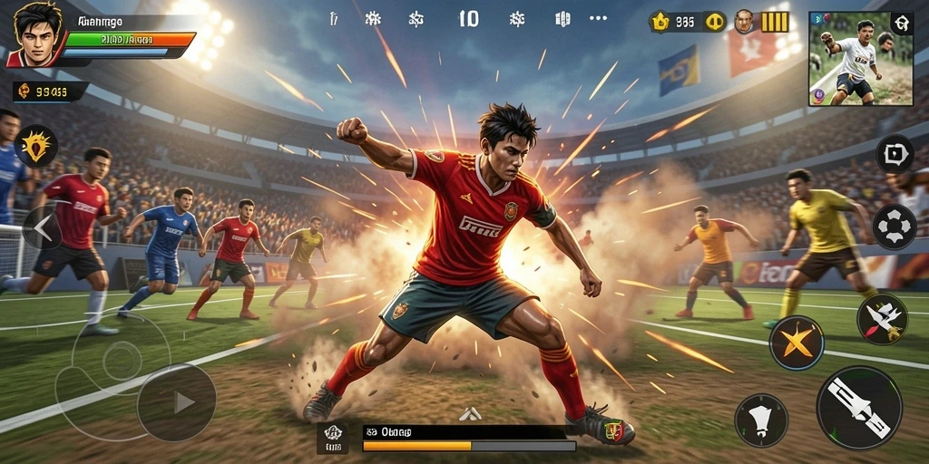 Tampilan seru dari gameplay olahraga dalam 3446.