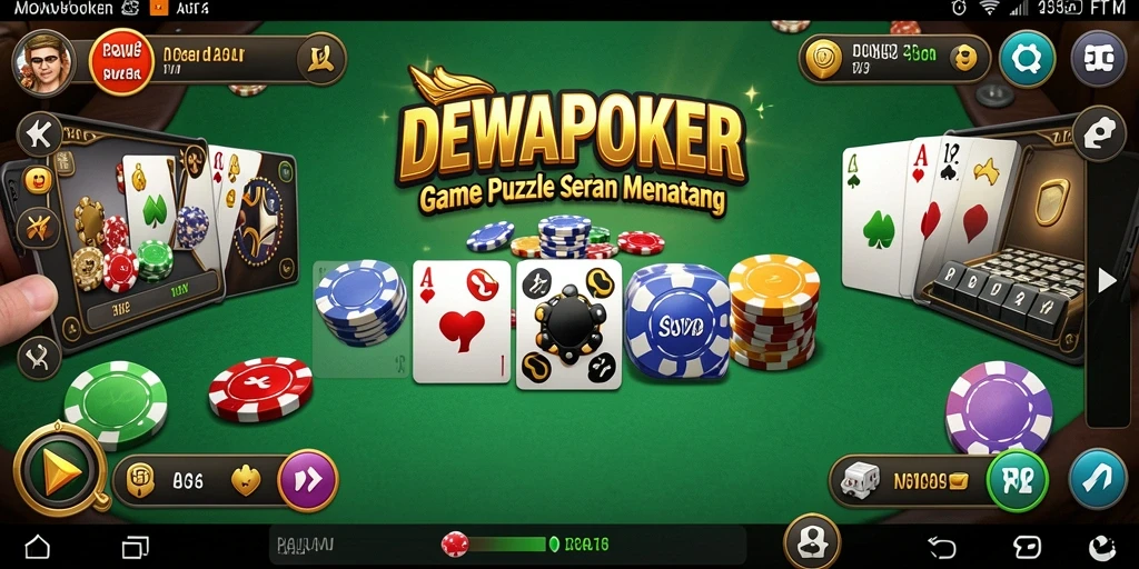 Tampilan gameplay DEWAPOKER menampilkan tantangan puzzle yang menarik.