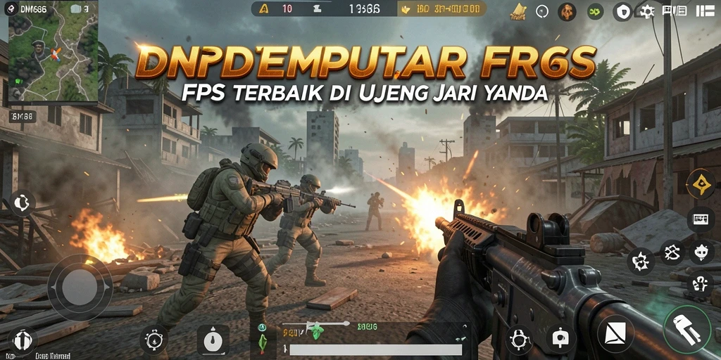 Tangkapan layar gameplay <strong>DMD686</strong> menampilkan aksi tembak-menembak yang intens.