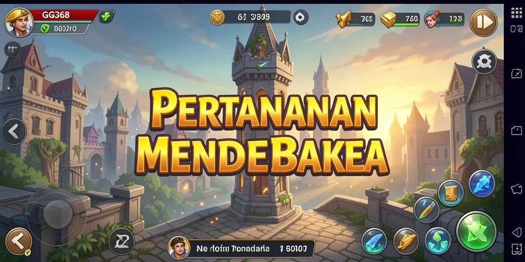 Tangkapan layar GG368 menunjukkan aksi seru dalam gameplay Tower Defense.