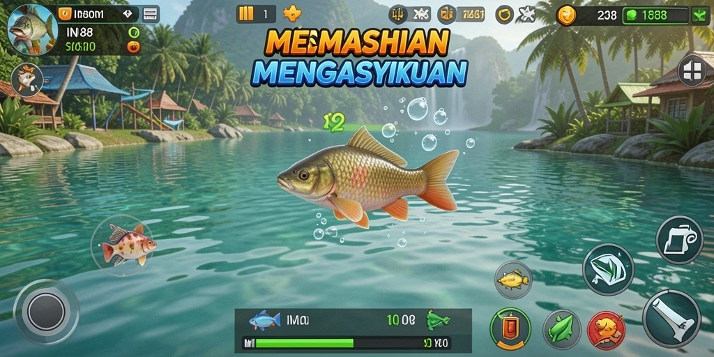Tampilan menakjubkan dari gameplay Fishing di IN88.
