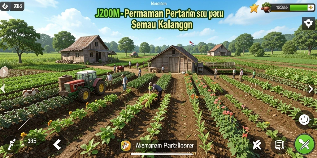 Tampilan gameplay J200M yang menarik dan interaktif.