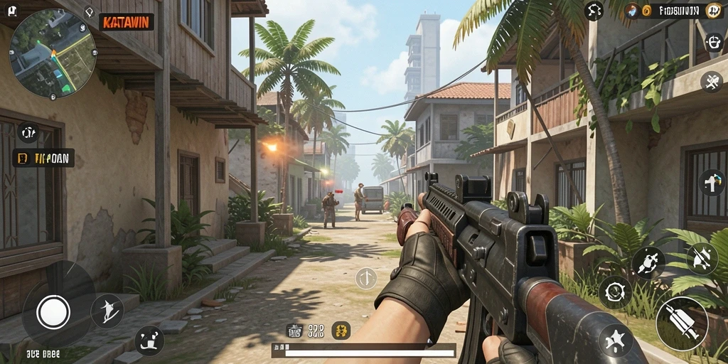 Tampilan gameplay KATAWIN yang mendebarkan dan seru.