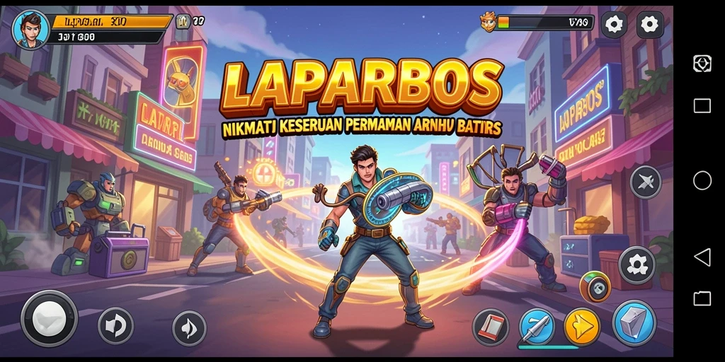 Tampilan menakjubkan LAPARBOS dengan gameplay yang seru dan penuh aksi.