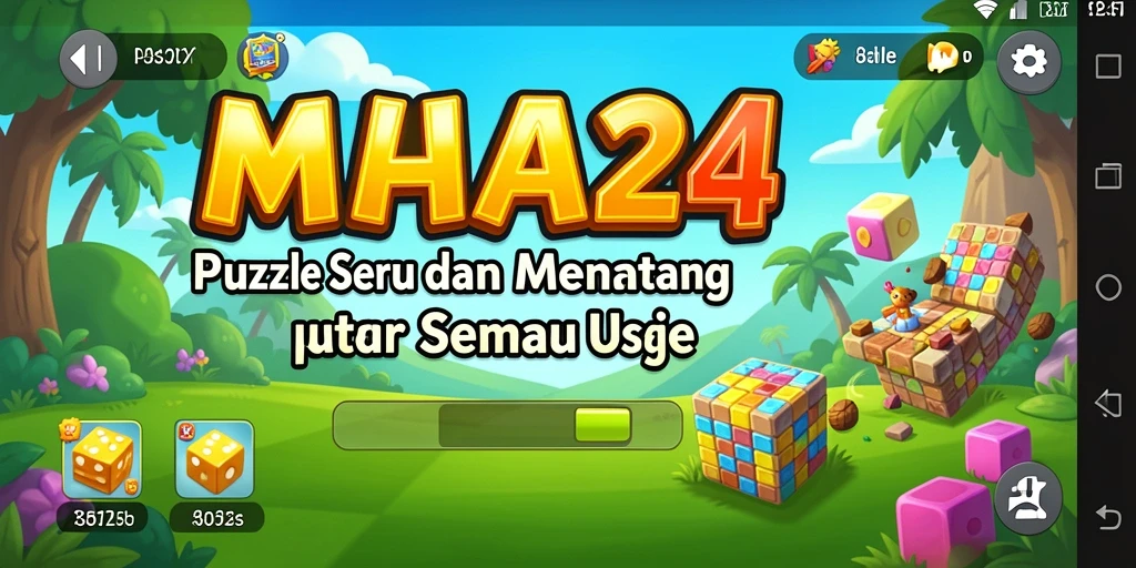 Screenshot gameplay MAHA24 menampilkan tantangan Puzzle yang menarik