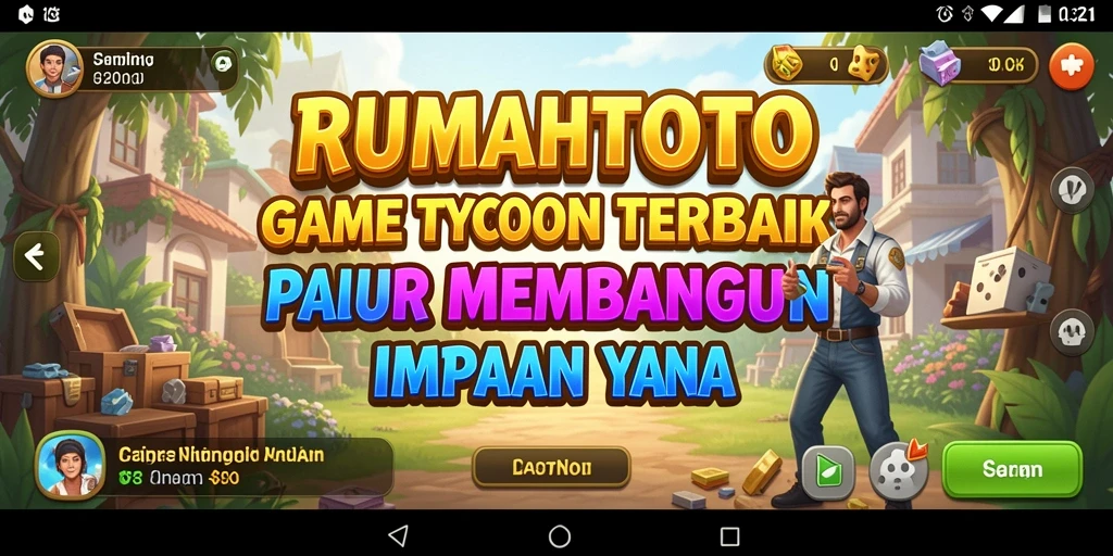 Tampilan gameplay RUMAHTOTO yang menarik dan penuh warna.