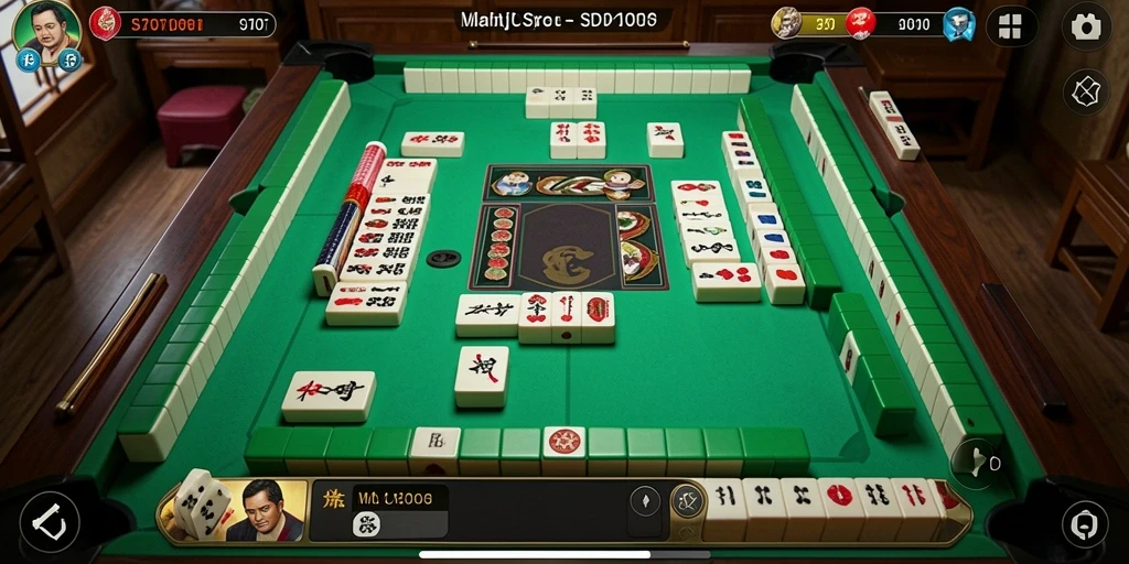 Tampilan gameplay seru dari SD107 yang memikat pemain Mahjong.
