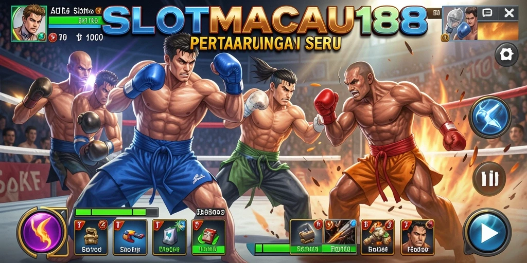 Tampilan gameplay SLOTMACAU188 yang intens dan memukau.