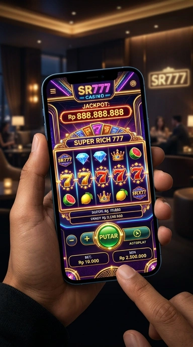Tampilan utama aplikasi sr777 yang menarik dan mudah dinavigasi.